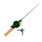 Удочка зимняя Три Кита Техно d-65, с пробковой ручкой (хлыст стекловолокно), Желтая