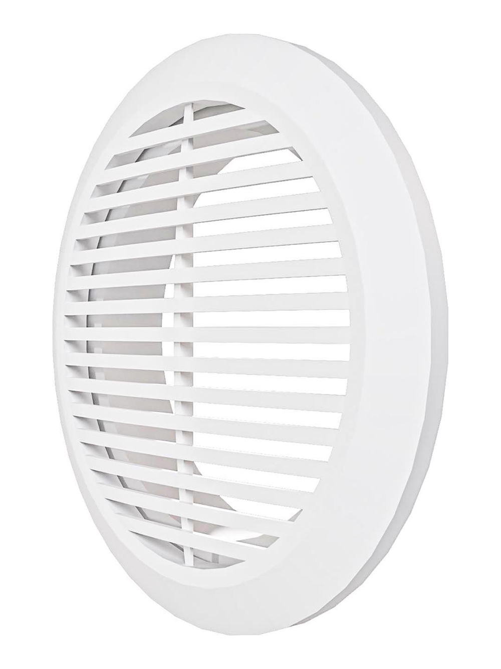 Решетка вентиляционная РКФ фланец D120 разъемная D165 пластик ERA