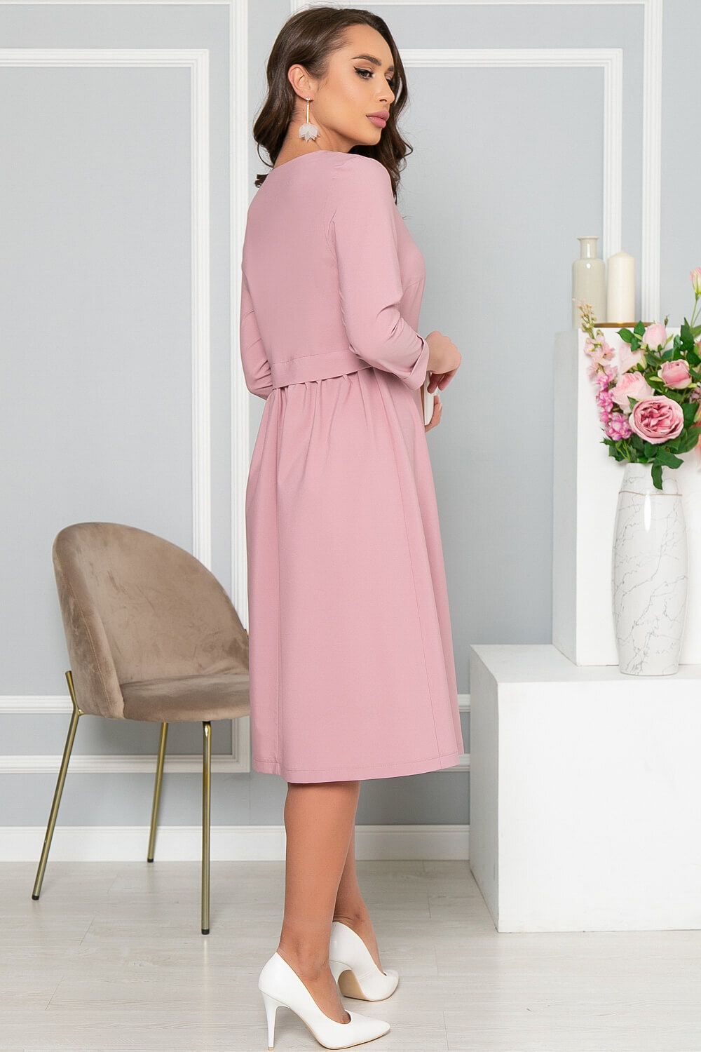 Платье "Кассандра" (пыльная роза) П4945 LT Collection (Акция)