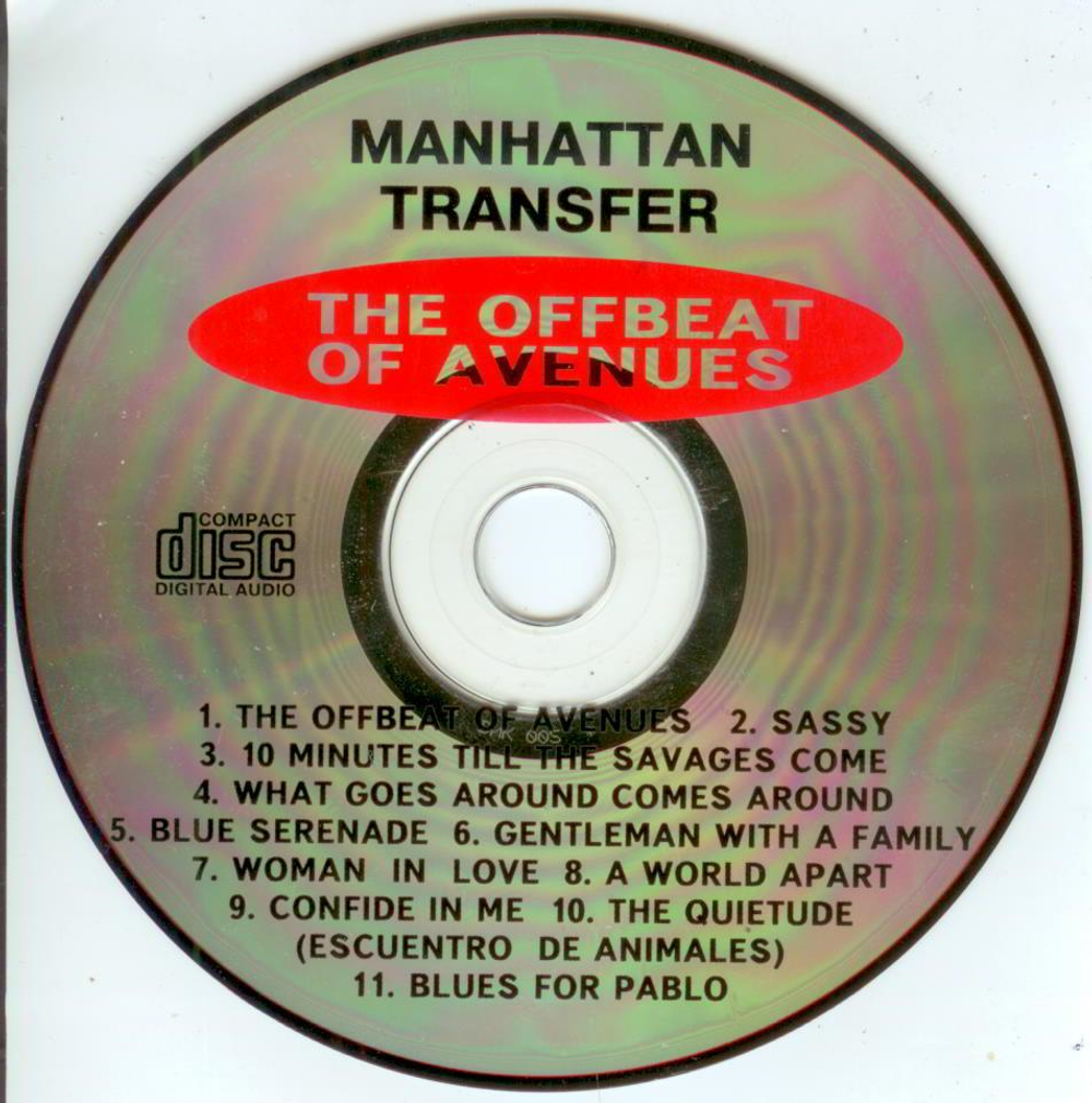 CD MANHATTAN TRANSFER - The Offbeat Of Avenues US Джаз Б/у