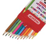 Карандаши двусторонние ПИФАГОР "ЭНИКИ-БЕНИКИ", 12 штук, 24 цвета, заточенные, европодвес, 181365