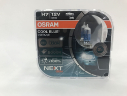Лампы автомобильные OSRAM H7 Cool Blue Intense NEXT GEN 5000K 64210CBN_HCB (евробокс 2 шт.)