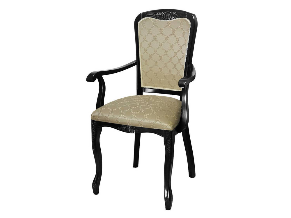 Кресло С-8 черный/андрис бежевый