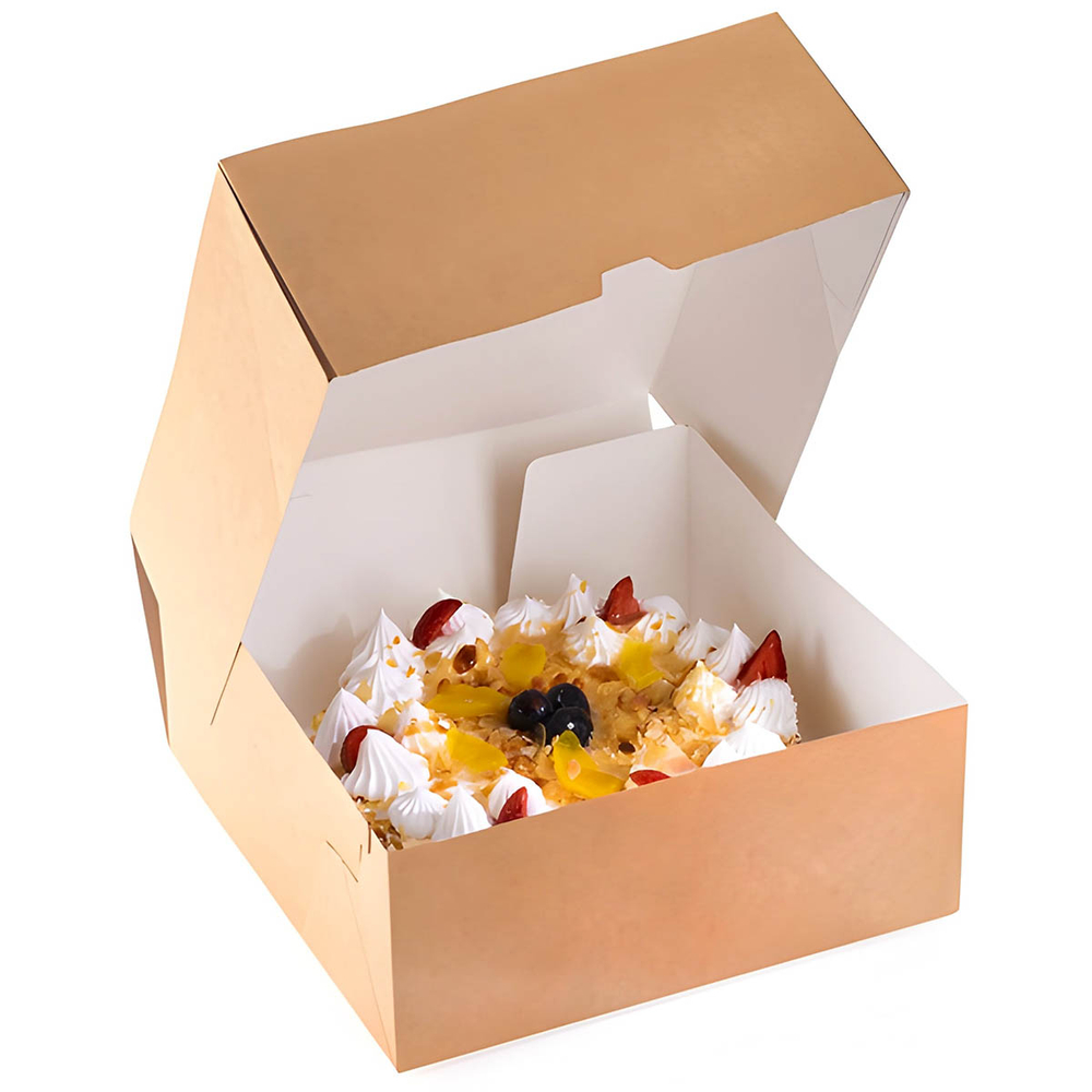Контейнер бумажный для десертов Eco Cake 4500 225x225x90 мм 1/100