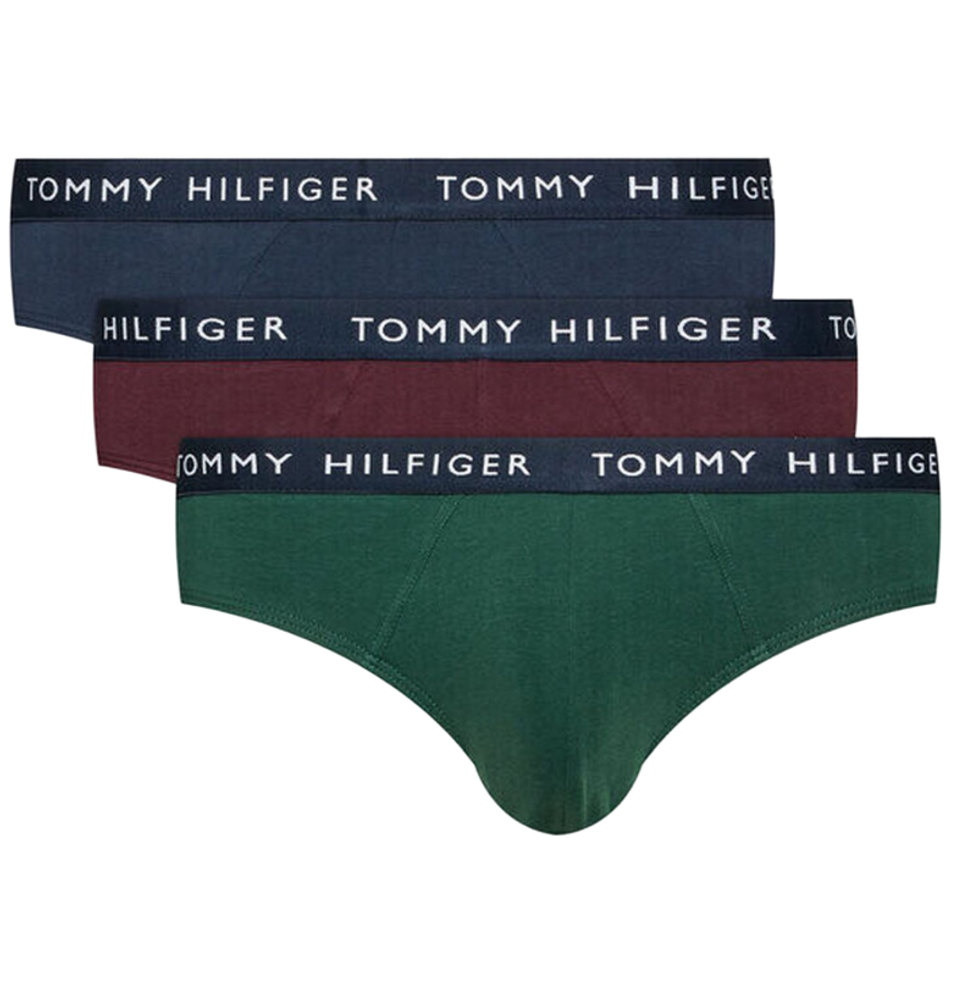 Мужские спортивные боксеры Tommy Hilfiger Brief 3P - des sky/hunter/deep burg