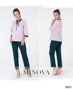 Блуза 1049-1-пудра Minova