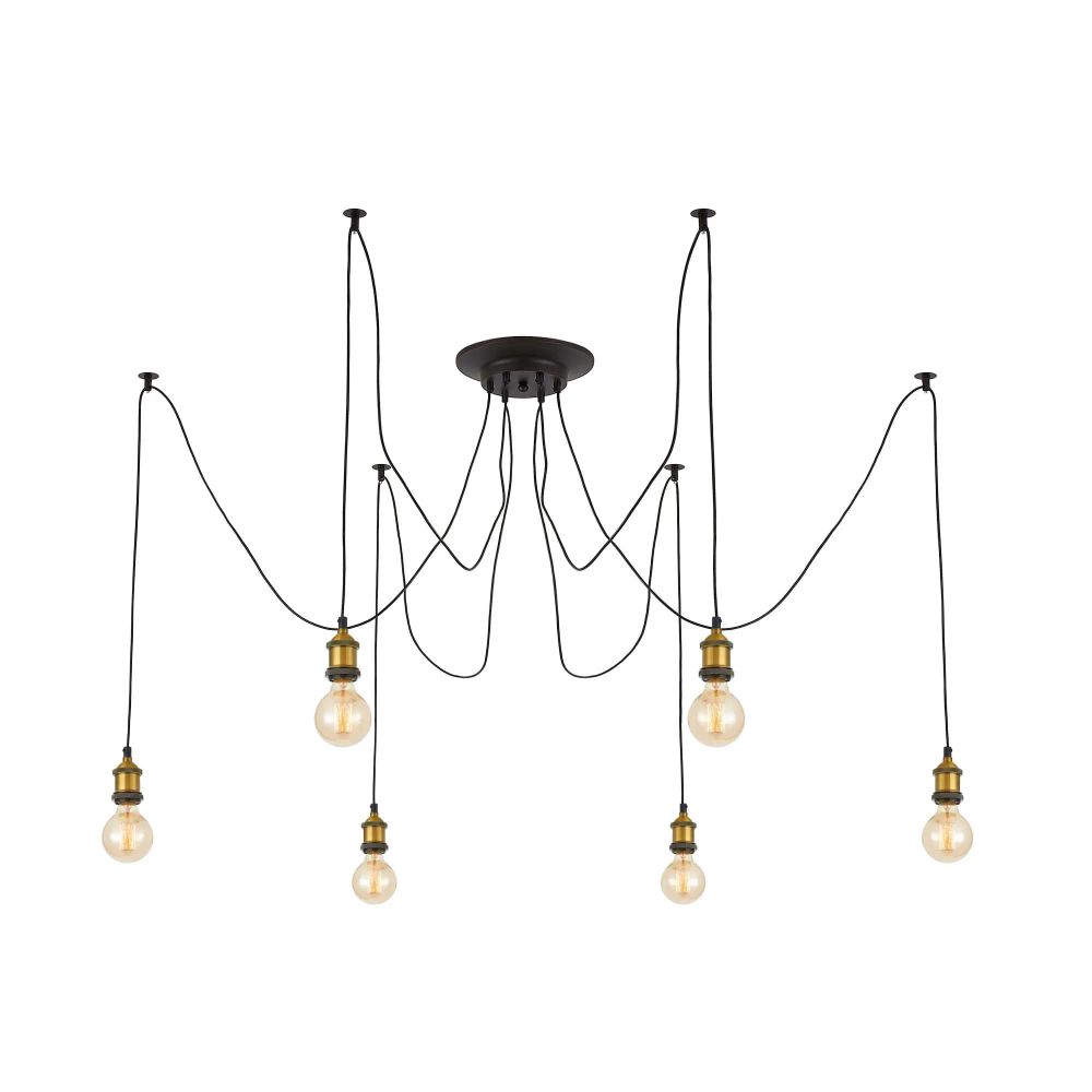 Citilux Эдисон CL451061 Люстра паук Венге Бронза