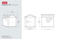 Сарай пластиковый Oakland 759