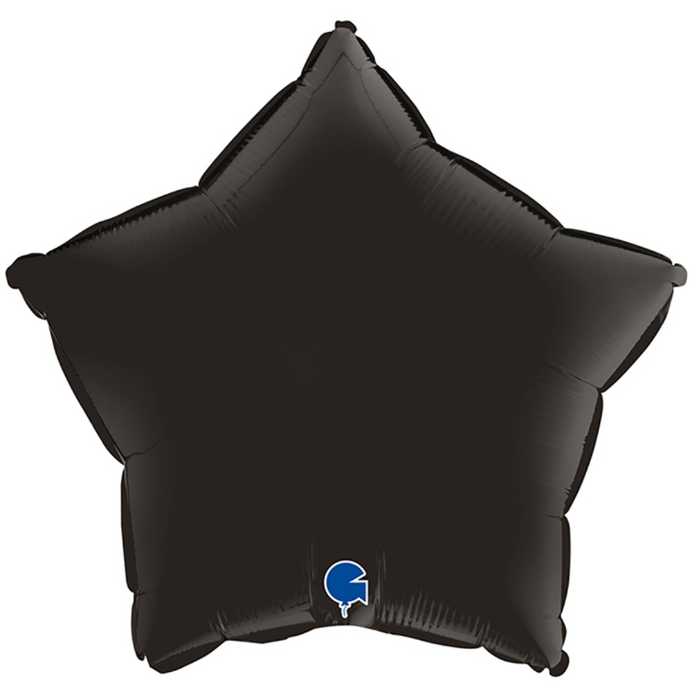 Шар фольгированный Звезда 46 см (Черный)