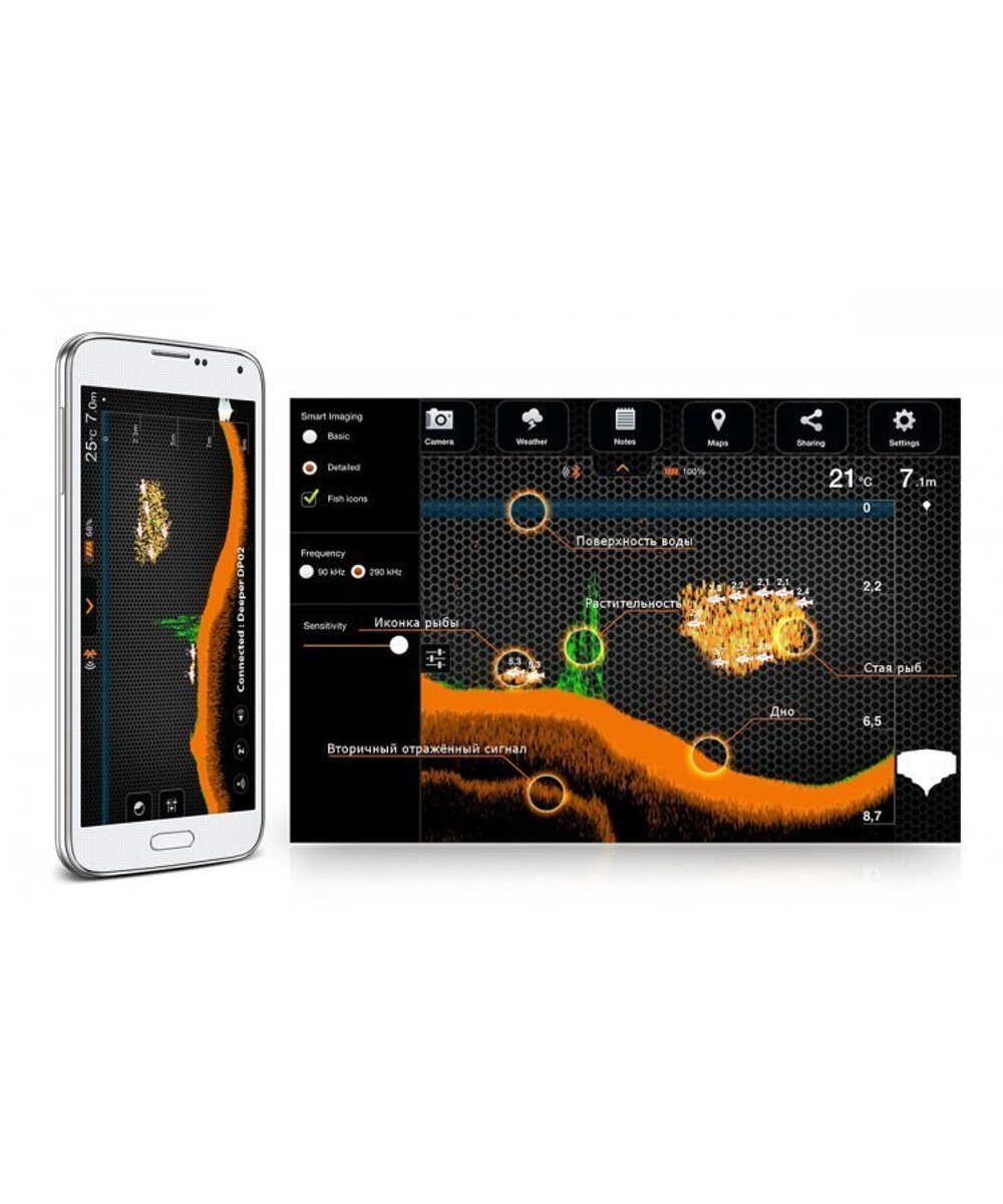 Беспроводной Эхолот Deeper Smart Sonar PRO+