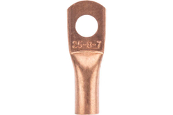 Медный наконечник REXANT ТМ 25-8-7 (25мм2 - d 8мм) упаковка 5 шт 07-5313-1