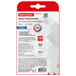 Фотобумага глянцевая, 10х15 см, 180 г/м2, односторонняя, 50 листов, BRAUBERG ORIGINAL, 364009