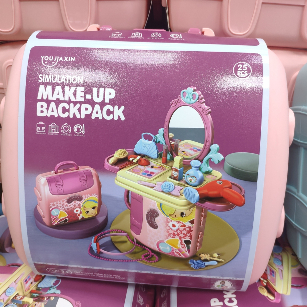 Игровой набор "Столик + Рюкзак" 2in1 Ролевые игрушки в Рюкзаке "Kitchen Set, Medical Supplies, Make-up, Repair Tool"