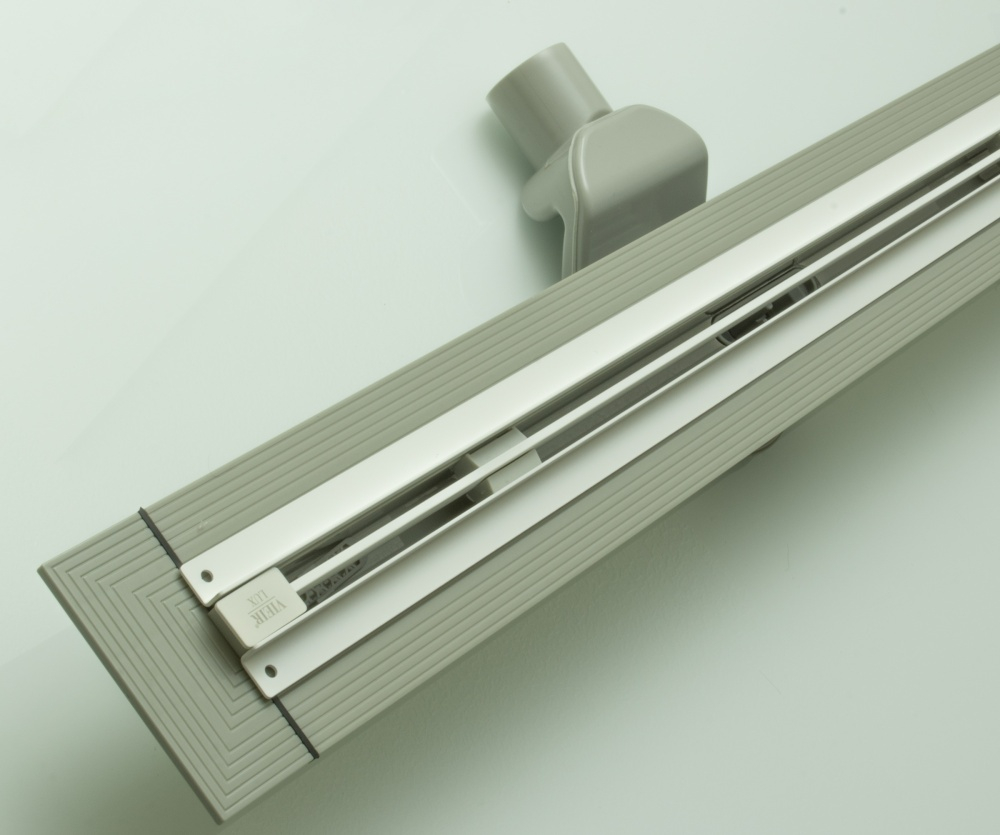 Трап душевой с гидрозатвором (РЕГУЛИРУЕМАЯ ДЛИНА, БЕЛЫЙ) 80см ViEiR  (4/1шт)