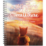 Тетрадь общая 96 листов на металлическом гребне "Лисёнок-Путешественник"