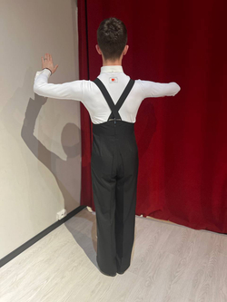 Фрачная рубашка NY белая с воротником на кнопках