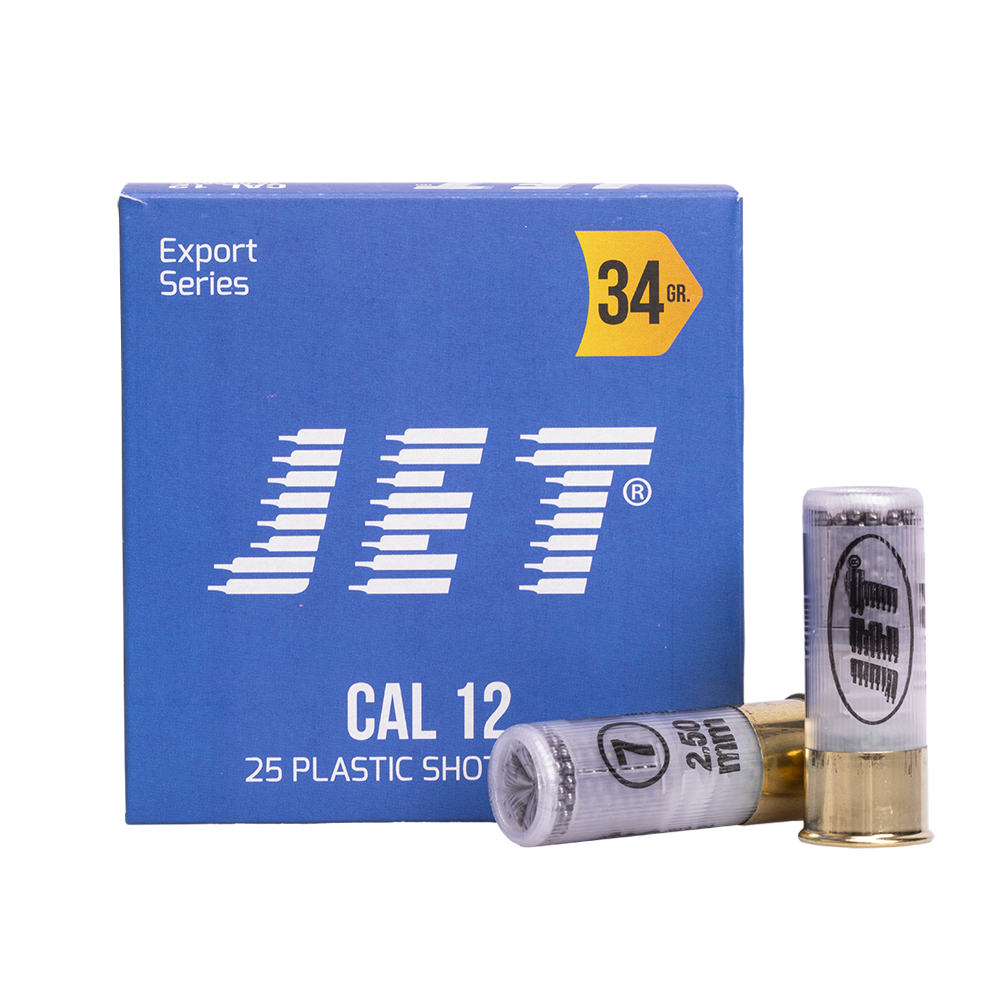 Патрон 12/70 JET дробь №7, 34гр., коробка 25 шт.