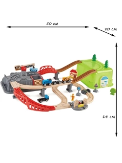 Игровой набор Железная дорога Строительный комплекс
