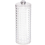 Диспенсер для ватных дисков «КАПЕЛЛА», прозрачный, 7.3*19см