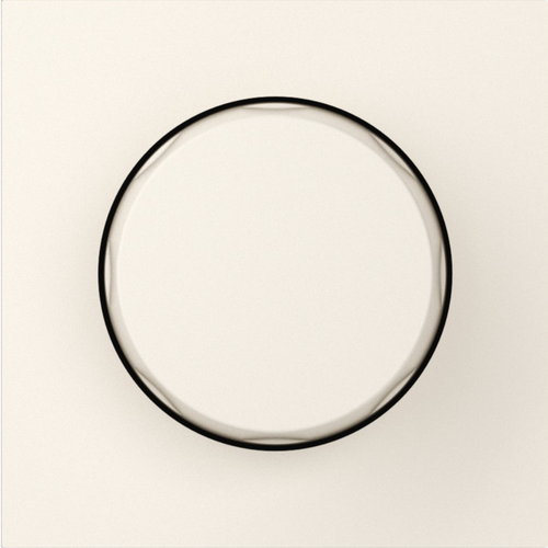 Накладка для светорегулятора поворотного, матовый кремовый, серия A07