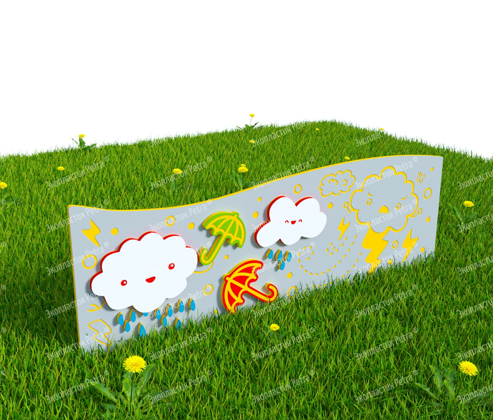 Забор уличный из экопластика Погода