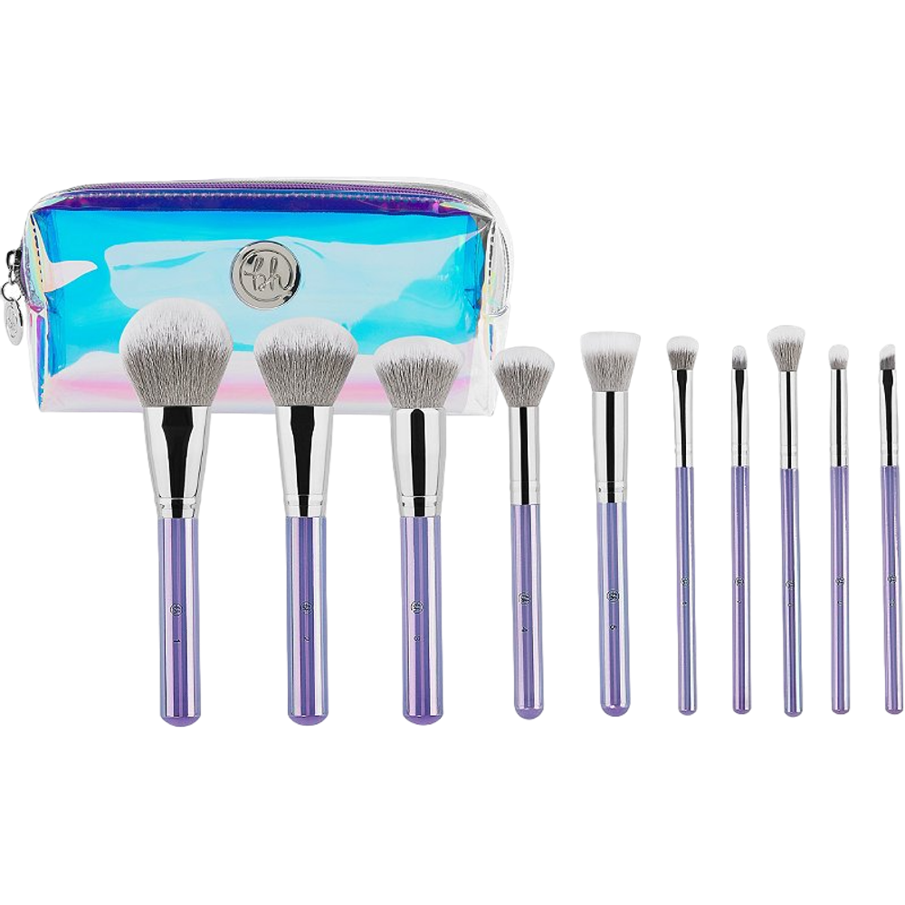 BH Cosmetics Hello Holo - 10 Piece Brush Set