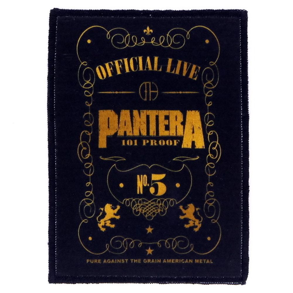 Нашивка Pantera Official Live: 101 Proof (711)