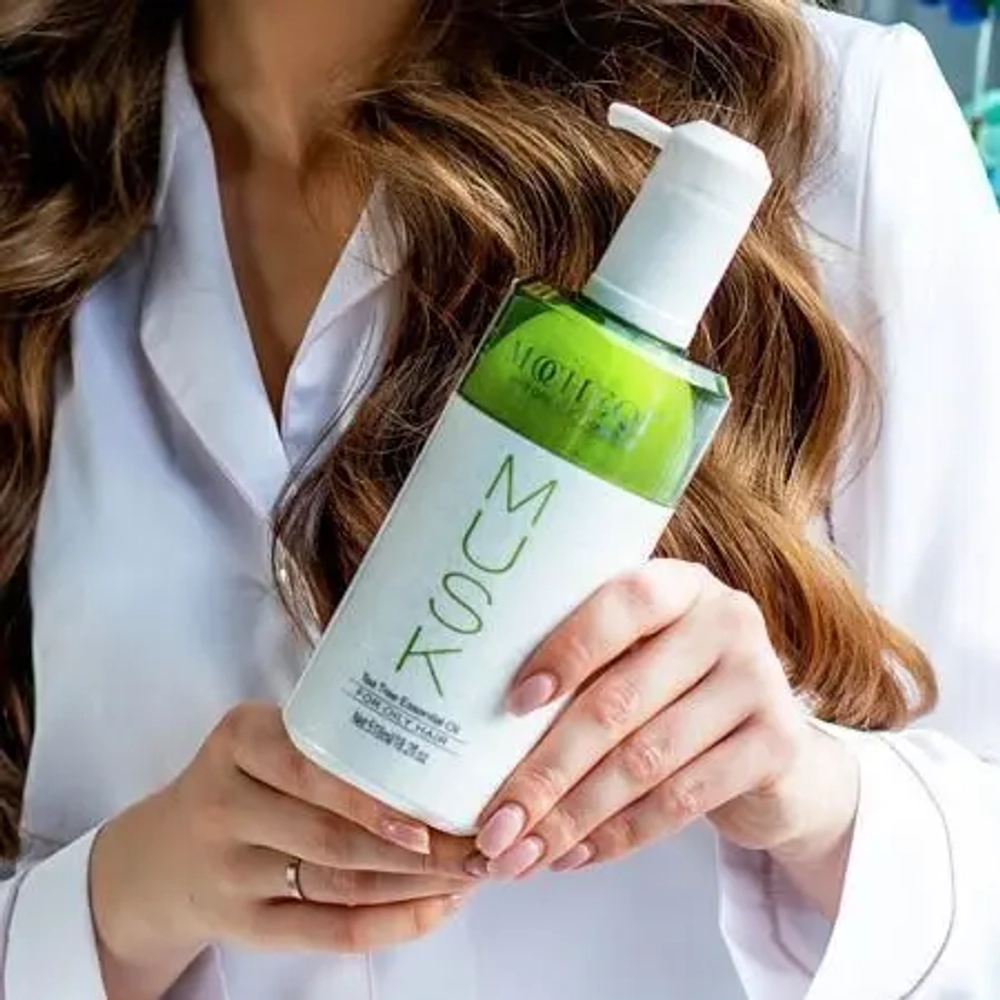 Шампунь для волос Mocheqi musk tea tree essential oil для склонных к жирности 518 мл