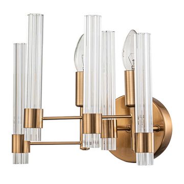 Бра 2*E14 V000462 11040/2W Brass бронза Favara Indigo