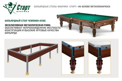 Бильярдный стол Чемпион-Клаб