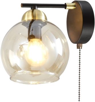 Бра настенное 1*E14 CL124315 бронза/черный Анри Citilux