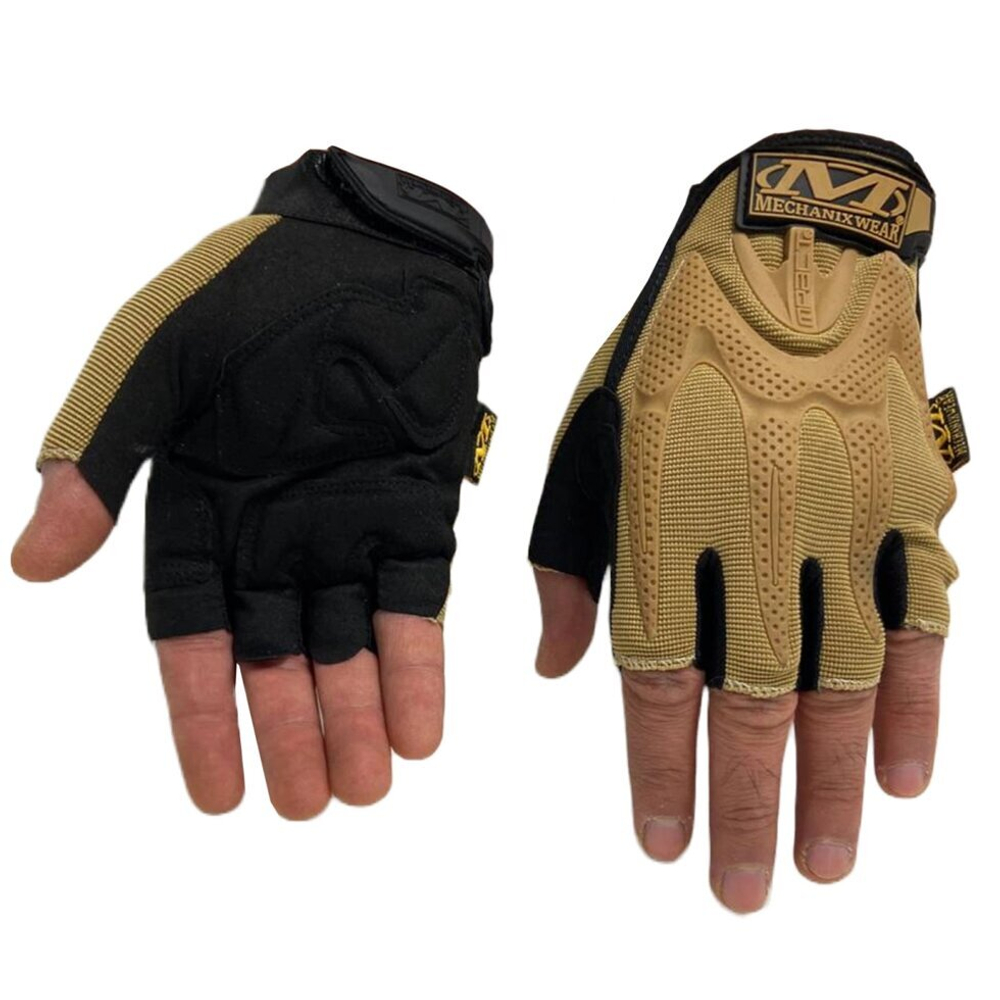 Перчатки Mechanix беспалые (хаки-песок)