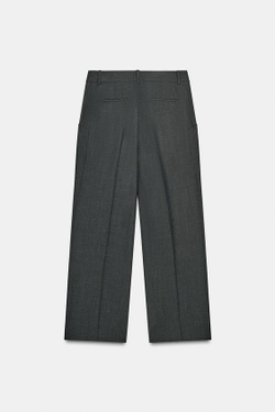 ZARA ШЕРСТЯНЫЕ БРЮКИ С КАРМАНАМИ — ZW COLLECTION LIMITED EDITION, ТЕМНО-СЕРЫЙ