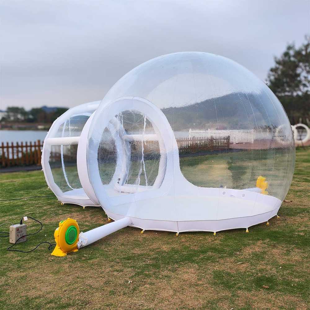 Прозрачная надувная палатка-шар «BubbleTree» ПВХ, 3,9*3*2,3 м