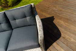 3-х местный диван из искусственного ротанга ВЕНЕЦИЯ (цвет: серый)