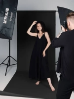 Фон бумажный Raylab 009 Black 1,35*6м черный