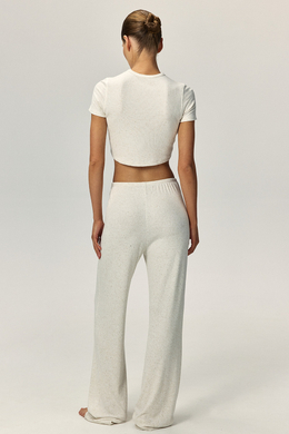 Футболка укороченная CELIA Бежевый меланж