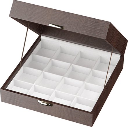 Планшет-футляр Альфа/16 ячеек 03(48х48 мм.)/крышка/замочек