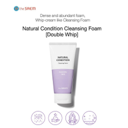 The Saem Natural Condition Double Whip Cleansing Foam очищающая пенка с экстрактом шелка