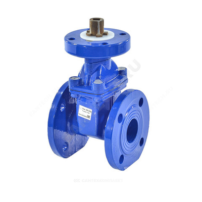 Задвижка чугун 30ч939р аналог МЗВ обрезиненный клин EPDM Ду 350 Ру10/16 фл под электропривод присоединение «Б» RMCX