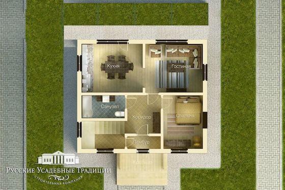 Проект двухэтажного дома &quot;Марсель&quot; 125 кв.м.