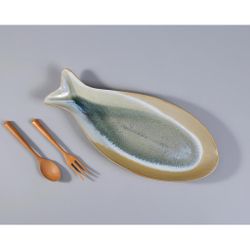 Блюдо овальное 41,5*18 см h3,5 см Fish Pearl Blue Frutti di Mare P.L. [1]