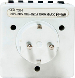 Розетка с таймером Feron TM21 недельная электронная мощность 3500W/16A