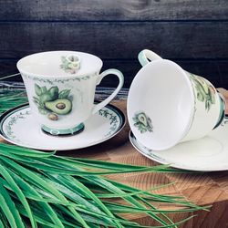 Lenardi 109-071 Чайный набор 12пр. 250 мл АВОКАДО в под.уп.(х6)Фарфор