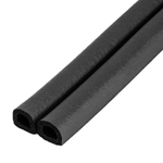 Уплотнитель резиновый, 12 м, профиль "D", черный Сибртех 88922