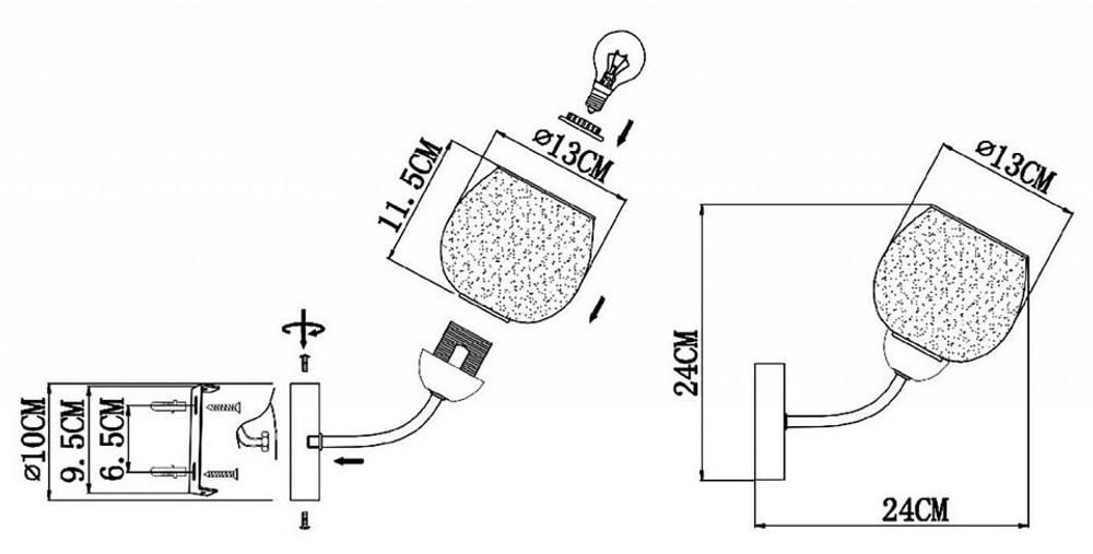 Бра EVOLUCE SLE1136-301-01