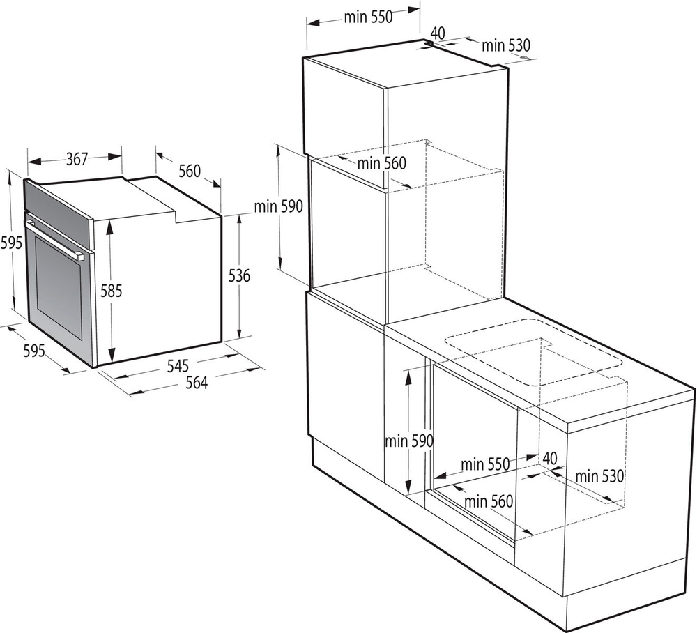 Электрический духовой шкаф Gorenje BOX6737E01BG