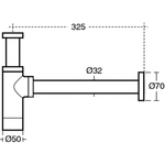 Дизайн сифон для раковины 1 1/4" Ideal Standard E0079AA