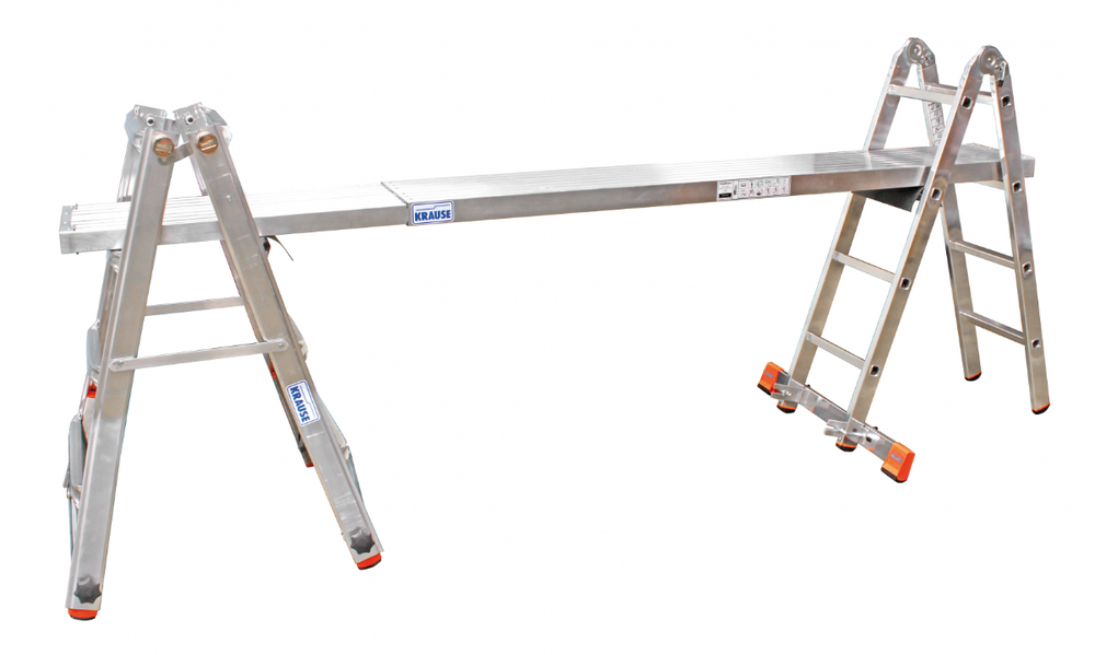 TELEVARIO Шарнирная телескопическая стремянка, 4х4 перекладины (122162)