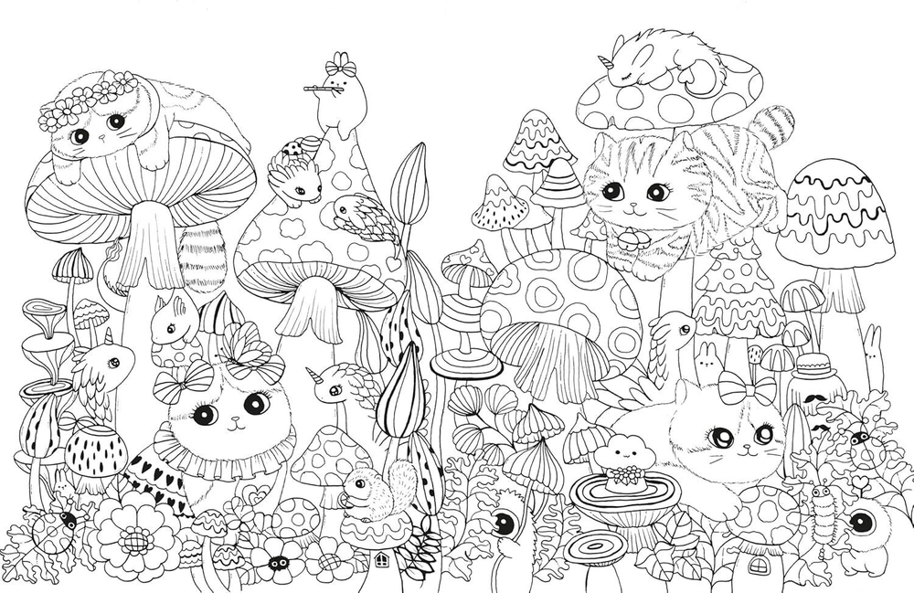 A Million Kittens. Coloring Book